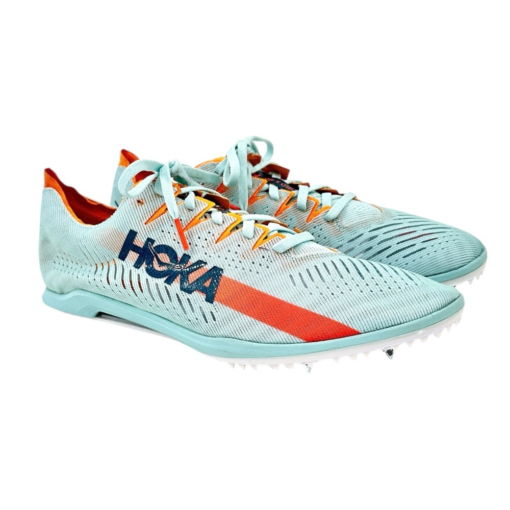 NWOB HOKA Cielo X MD Lightweight Track Spikes - Light Blue Spike Plate Shoes